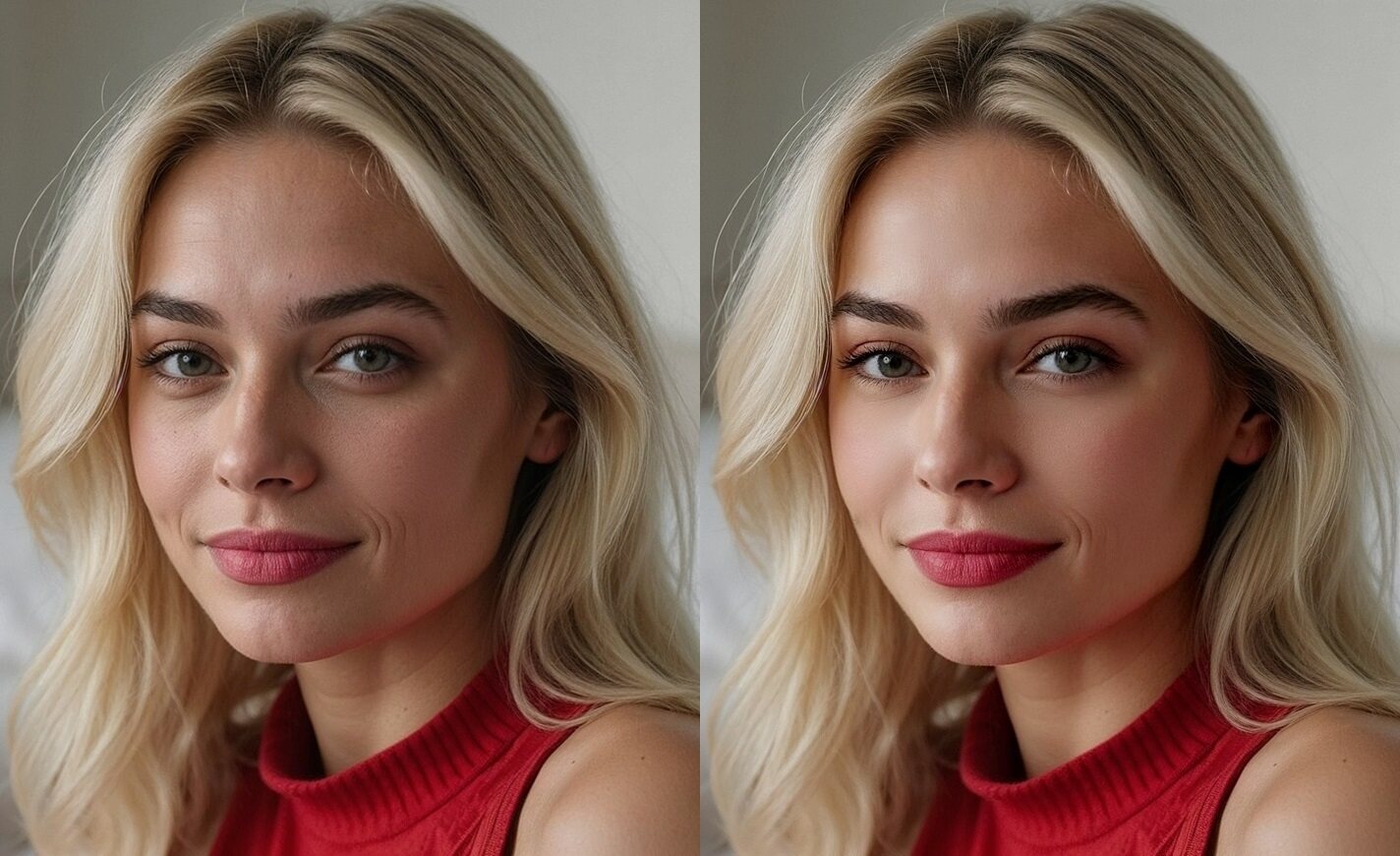 Two versions of the same woman: one looking youthful due to taking sea moss gummies, the other showing visible signs of aging from different choices and routines.