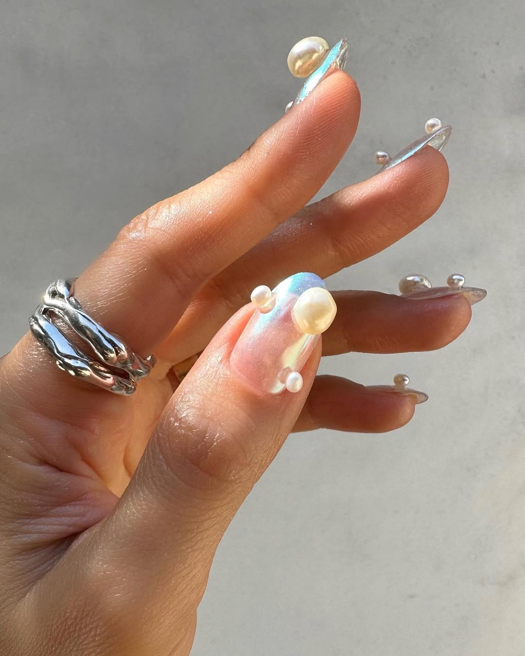 pearlescent nails