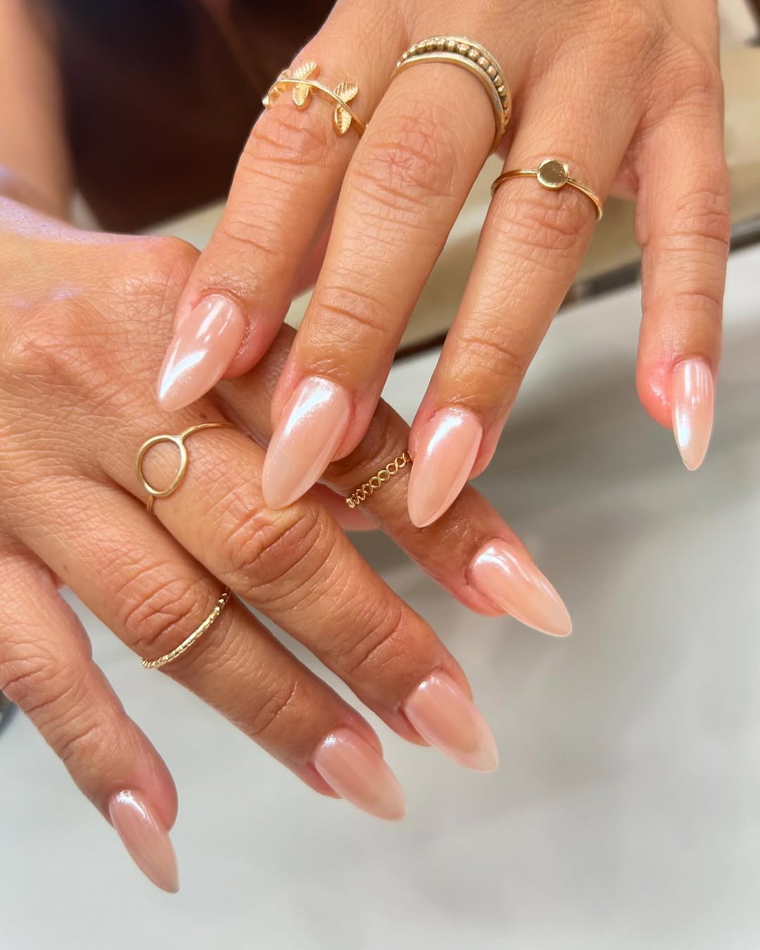 pearlescent nails